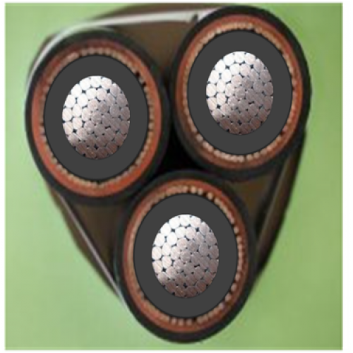 22kV Triplex 3 x 1C x 95mm2 Stranded Al XLPE/CWS 62mm2 (9kA/1sec)/WBT ...